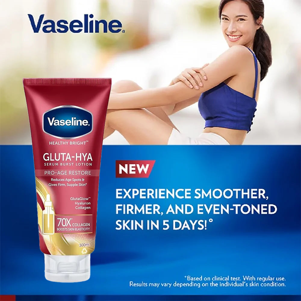 Vaseline® Gluta-Hya Serum Burst Lotion Pro-Age Restore